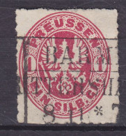 Preussen 1861 Mi. 16b, 1 Sgr. Preussischer Adler Bahnpost Boxed Cds. BARMEN - RITTERSHAUSEN (2 Scans) - Used