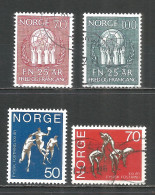 Norway 1970 Used Stamps Mi.# 611-12, 617-18 - Gebraucht