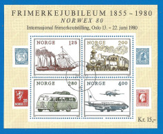 Norway 1980 Used Block  - Blocchi & Foglietti