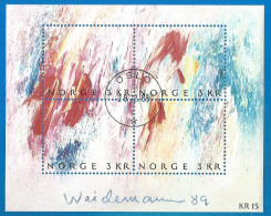 Norway 1989 Used Block  - Hojas Bloque