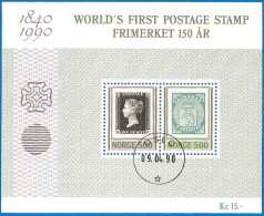 Norway 1990 Used Block  - Blocs-feuillets