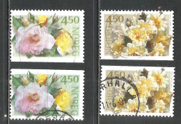 Norway 2001 Used Stamps Mi.# 1365-66 Flowers - Usados