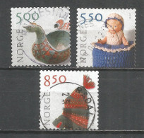 Norway 2001 Used Stamps Mi.# 1389-91 (12 3/4) - Gebraucht