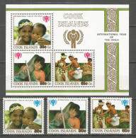 Cook Islands 1979 Mint Set MNH (**) International Year Of Children - Cook