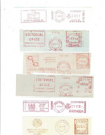 ESPAGNE Une Douzaine D' EMA Sur Fragments Rouges Avant 2000  (23) - Franking Machines (EMA)