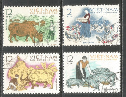 Vietnam 1962 Used Stamps , Mi# 236-239 - Viêt-Nam