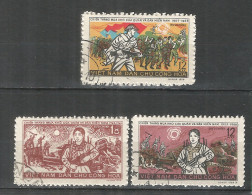 Vietnam 1966 Used Stamps  Mi 452-454 - Viêt-Nam