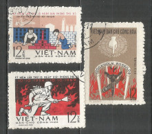 Vietnam 1969 Used Stamps  Mi.# 586-7, 594 - Vietnam