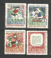 Vietnam 1972 Used Stamps  Mi 691-94 - Vietnam