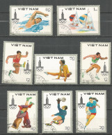 Vietnam 1980 Used Stamps  Mi 1093-1100 Olympic - Viêt-Nam