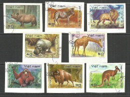 Vietnam 1981 Used Stamps  Mi 1189-96 U Imperf. Wild Animals - Vietnam