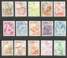 Vietnam 1984 Used Stamps  Mi. 1529-43 Animals - Viêt-Nam