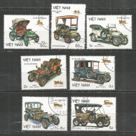 Vietnam 1984 Used Stamps Mi. 1494-1500 Cars - Viêt-Nam