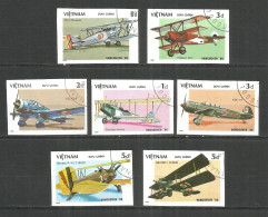 Vietnam 1986 Used Stamps  Mi. 1720-26 U Imperf.  - Viêt-Nam