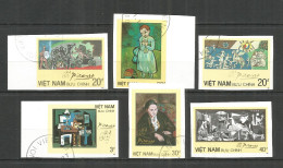 Vietnam 1987 Used Stamps  Mi. 1853-58 U Imperf.  Painting Picasso - Vietnam