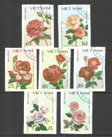 Vietnam 1988 Used Stamps  Mi. ​1888-94 U Imperf.  Flowers - Viêt-Nam