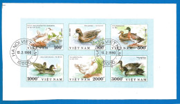 Vietnam 1990 Used Stamps Sheet  Mi.2120-25 Klb Imperf.  - Viêt-Nam