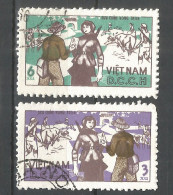 Vietnam North 1966 Used Stamps ​Michel # D. 36-37 - Vietnam