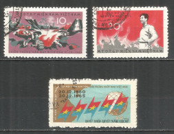 Vietnam Vietcong 1965 Used Stamps , Set - Viêt-Nam