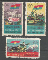 Vietnam Vietcong 1967 Used Stamps ​Michel # V12-14 - Viêt-Nam