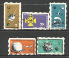 Caribbean 1965 Year , Used Stamps Set Mi.# 1026-30 Space - Gebraucht