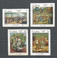 Caribbean 1970 Year , Used Stamps Painting Mi.# 1636-39 - Used Stamps