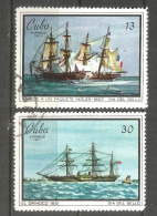 Caribbean 1971 Year , Used Stamps Mi# 1690-91 Ships - Oblitérés