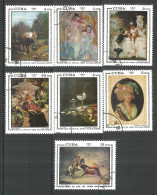 Caribbean 1973 Year , Used Stamps Mi# 1848-1854 Painting - Gebraucht