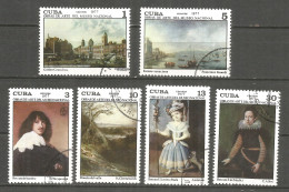 Caribbean 1977 Year , Used Stamps Set Painting - Gebraucht