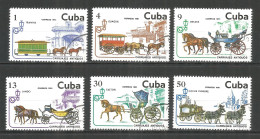 Caribbean 1981 Year , Used Stamps  Trains - Oblitérés