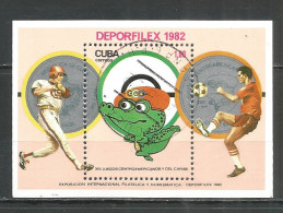 Caribbean 1982 Year , Used Block - Blokken & Velletjes