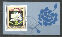 Caribbean 1983 Year , Used Block Flowers - Blocks & Sheetlets