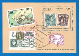 Caribbean 1984 Year , Used Block  - Hojas Y Bloques