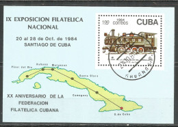 Caribbean 1984 Year , Used Block Trains - Blocs-feuillets