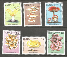 Caribbean 1989 Year , Used Stamps Mushrooms - Usati