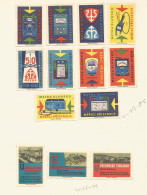 Czechoslovakia 13 Old Matchbox Labels - Cajas De Cerillas - Etiquetas