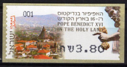 Israel - 2009 - Pope Benedict XVI In Holy Land - Mint ATM Stamp - Automatenmarken (Frama)