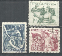 Czechoslovakia 1949 Year Used  Stamps Set  - Gebraucht