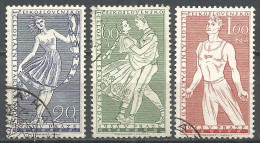 Czechoslovakia 1955 Year Used  Stamps Set - Gebruikt