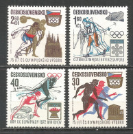 Czechoslovakia 1971 Year Mint Stamps MNH(**) - Sport Olympic  - Unused Stamps