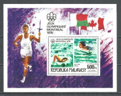 Malagasy Madagascar 1976 Year , Block Used - Sport - Madagascar (1960-...)