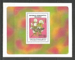 Malagasy Madagascar 1985 Year , Block Mint MNH - Flowers - Madagascar (1960-...)