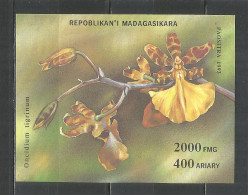 Malagasy Madagascar 1993 Year , Block Mint MNH - Flowers - Madagaskar (1960-...)