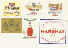 Belgium 6 Old Matchbox Labels - Cajas De Cerillas - Etiquetas