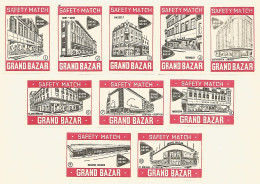 Belgium 10 Old Matchbox Labels  - Zündholzschachteletiketten