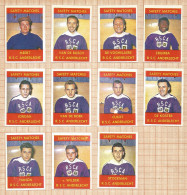 Belgium 11 Old Matchbox Labels ANDERLECHT Soccer - Cajas De Cerillas - Etiquetas