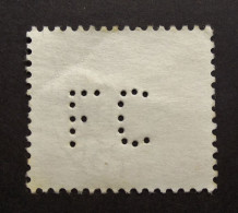 België - Belgique  Perfin - Perforé - F C -  Forges De Clabecq - Brussel - COB 1067 Cancelled - 1951-..