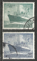 Germany Berlin 1955 Year. Used Stamps, Mich.# 126-27 - Oblitérés