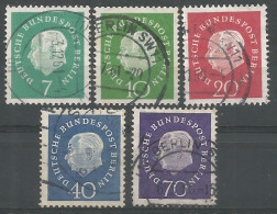 Germany Berlin 1959 Year. Used Stamps, Mich.# 182-86 - Usados