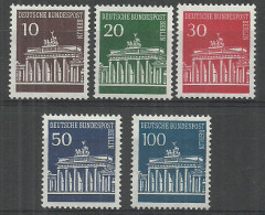 Germany Berlin 1966 Year Mint Stamps MNH(**) Mi.# 286-90 - Nuovi